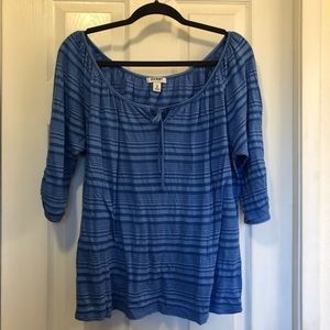 Old Navy Blue Striped Top